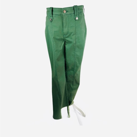 White House Black Market Pants - White House Black Market Green Straight Leg Pants